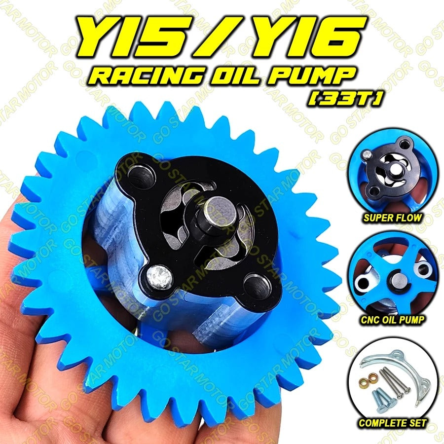 CNC RACING OIL PUMP ASSY (SUPER FLOW) = LC135 / Y15ZR / Y16ZR