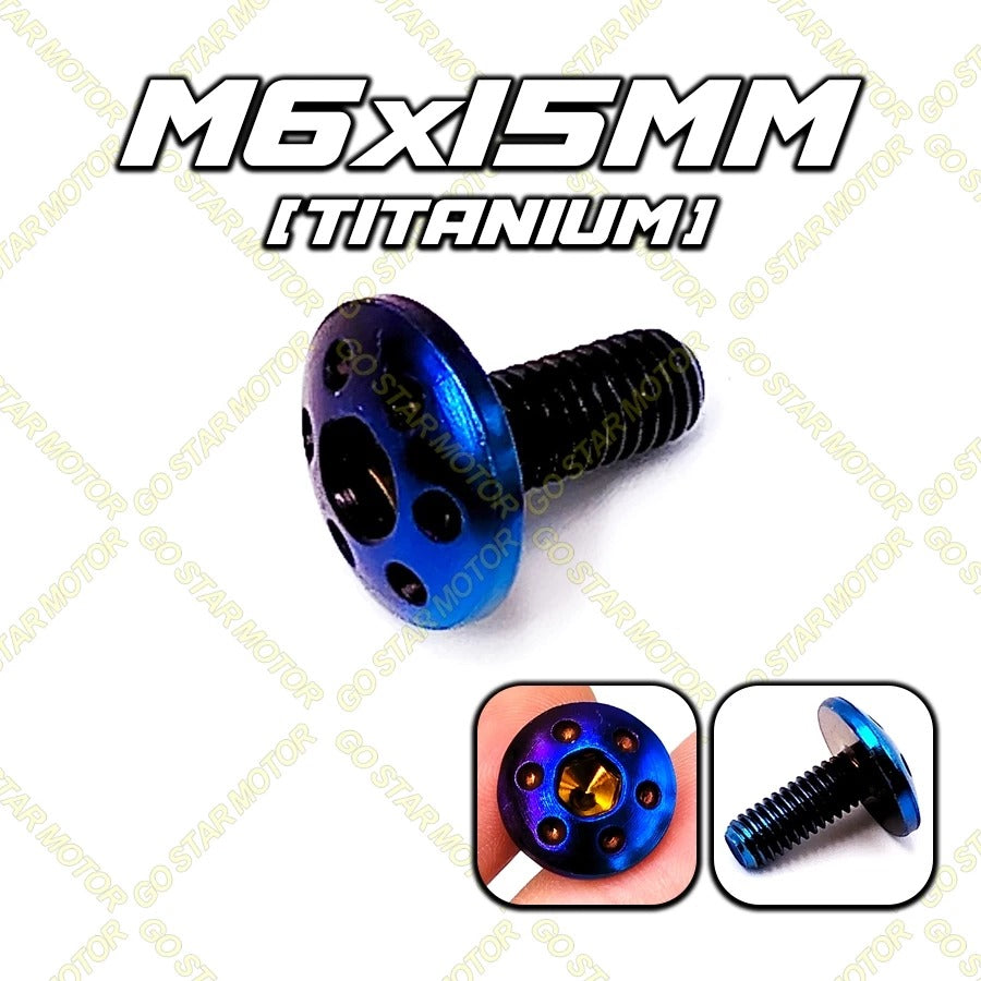 UNIVERSAL SCREW M6*15MM (FENDER / EXHAUST COVER / ETC.)