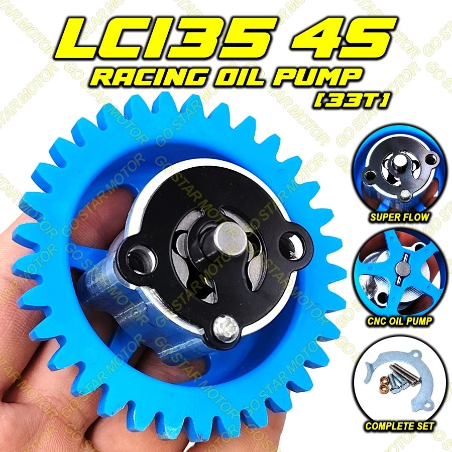 CNC RACING OIL PUMP ASSY (SUPER FLOW) = LC135 / Y15ZR / Y16ZR