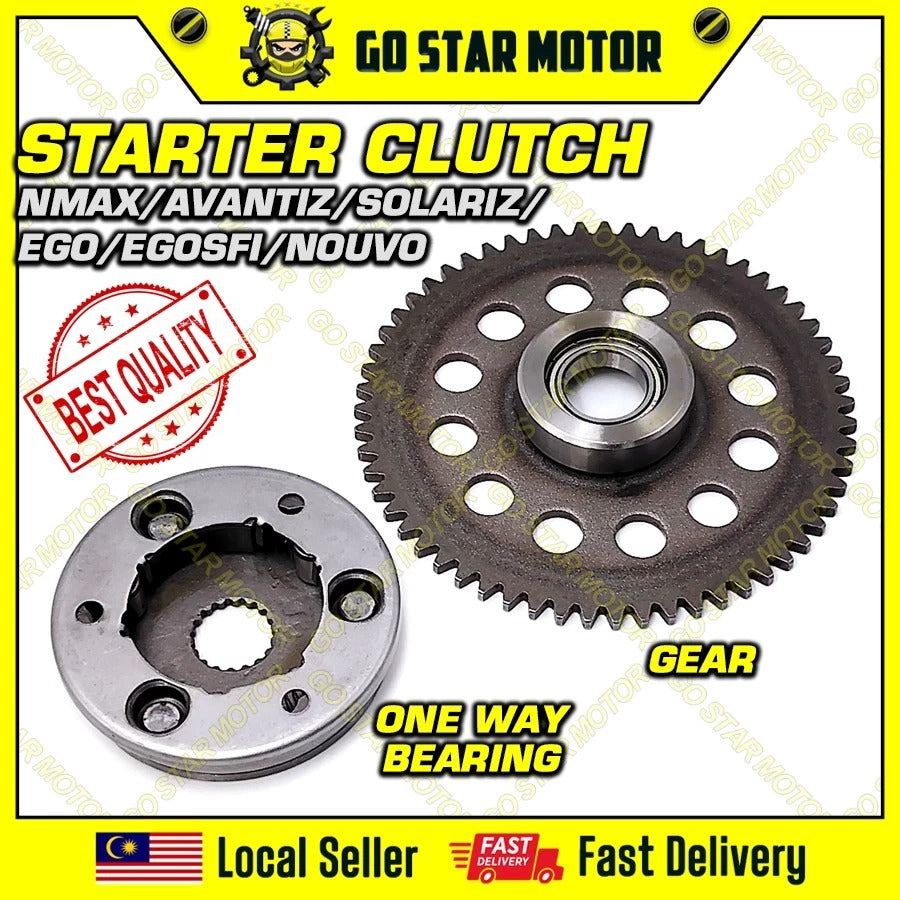 STARTER CLUTCH COMP (ONE WAY CLUTCH) NMAX / AVANTIZ / SOLARIZ / EGO / EGOS / EGOSFI / EGOLC / NOUVO / NOUVO-S / NOUVO-LC