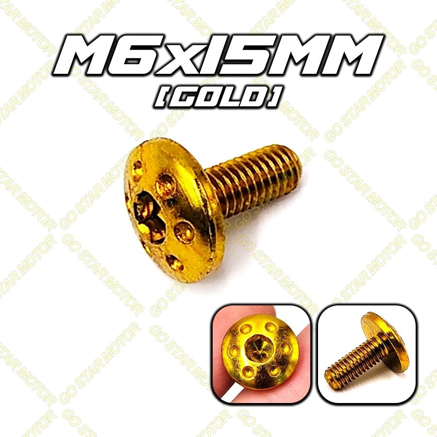 UNIVERSAL SCREW M6*15MM (FENDER / EXHAUST COVER / ETC.)
