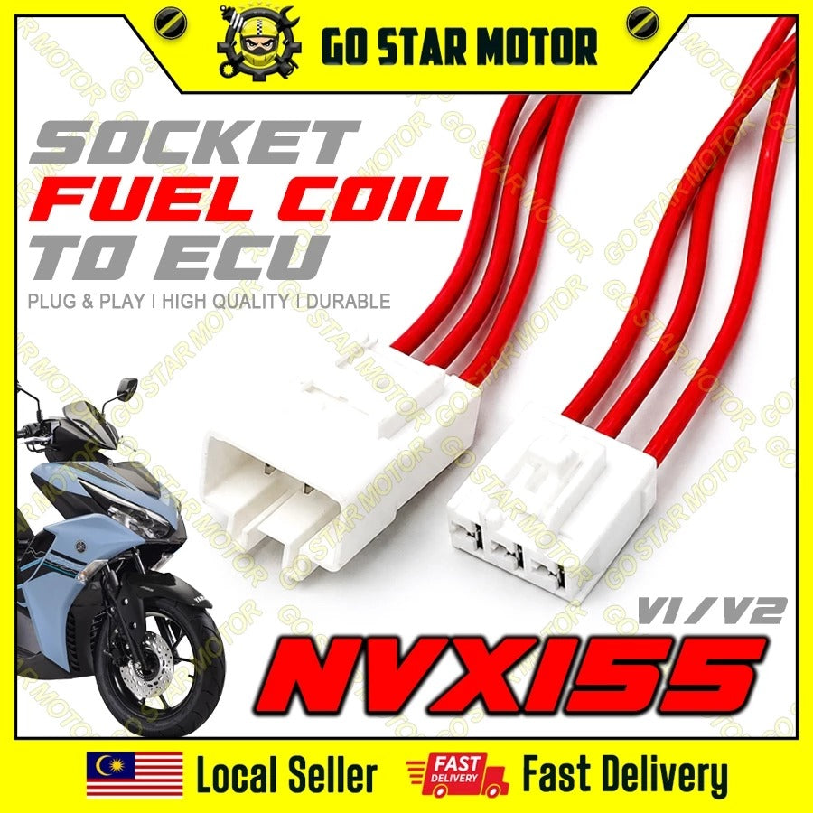 SOCKET FUEL COIL TO ECU = NVX-155 V1 & V2