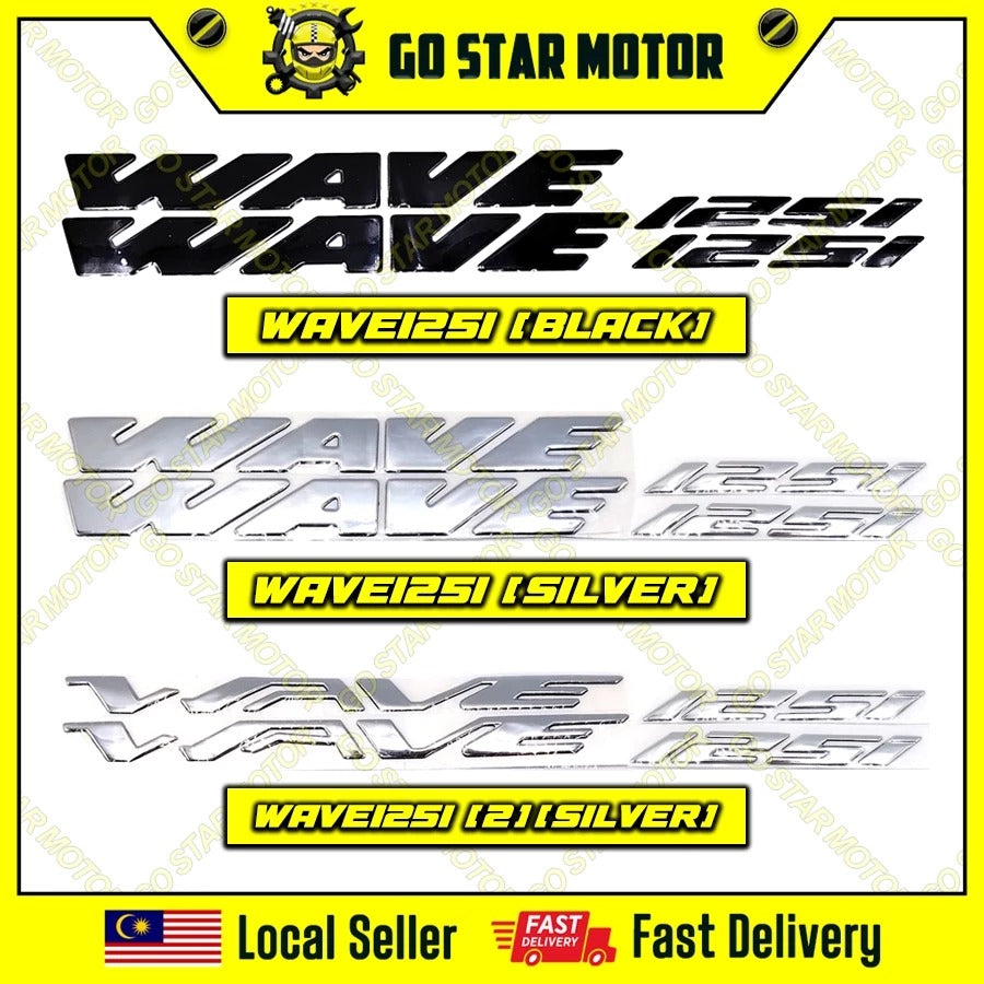 WAVE125I WAVE125 W125 WAVE 125I Cover Sticker Body Emblem Logo