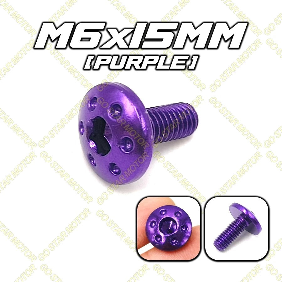 UNIVERSAL SCREW M6*15MM (FENDER / EXHAUST COVER / ETC.)
