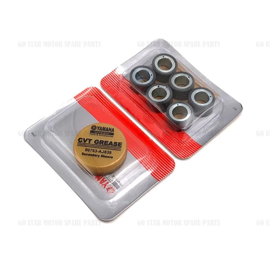 (YAMAHA GENUINE PARTS) V-BELT KIT (ROLLER & GREASE) / CVT BELTING = XMAX / NMAX-155 / NVX-155 / AVANTIZ / SOLARIZ / EGO / EGOS / EGOS-FI / EGOLC / EGOLC-FI / NOUVO-LC
