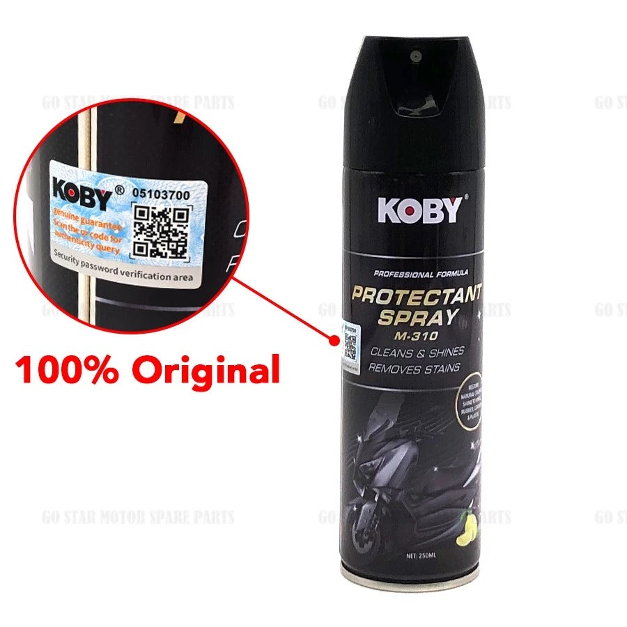 Semburan Pelindung KOBY M-310 Kilat Permukaan Matte & Gloss 250ML Kereta Motosikal