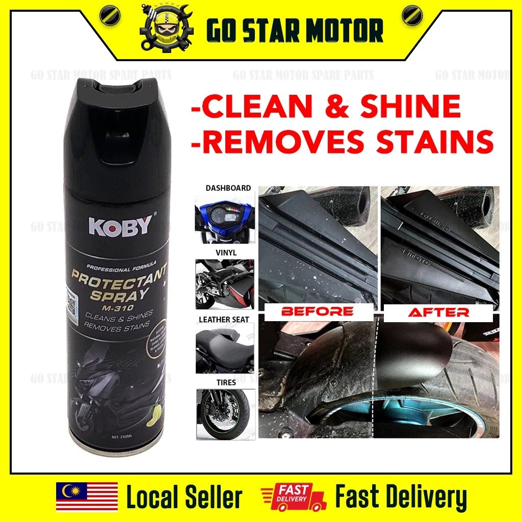 Semburan Pelindung KOBY M-310 Kilat Permukaan Matte & Gloss 250ML Kereta Motosikal