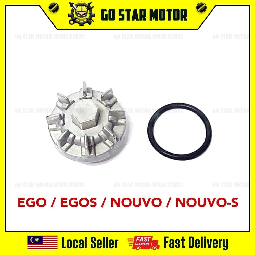 OIL NUT CAP / DRAIN PLUG = EGO / EGOS / NOUVO / NOUVO-S