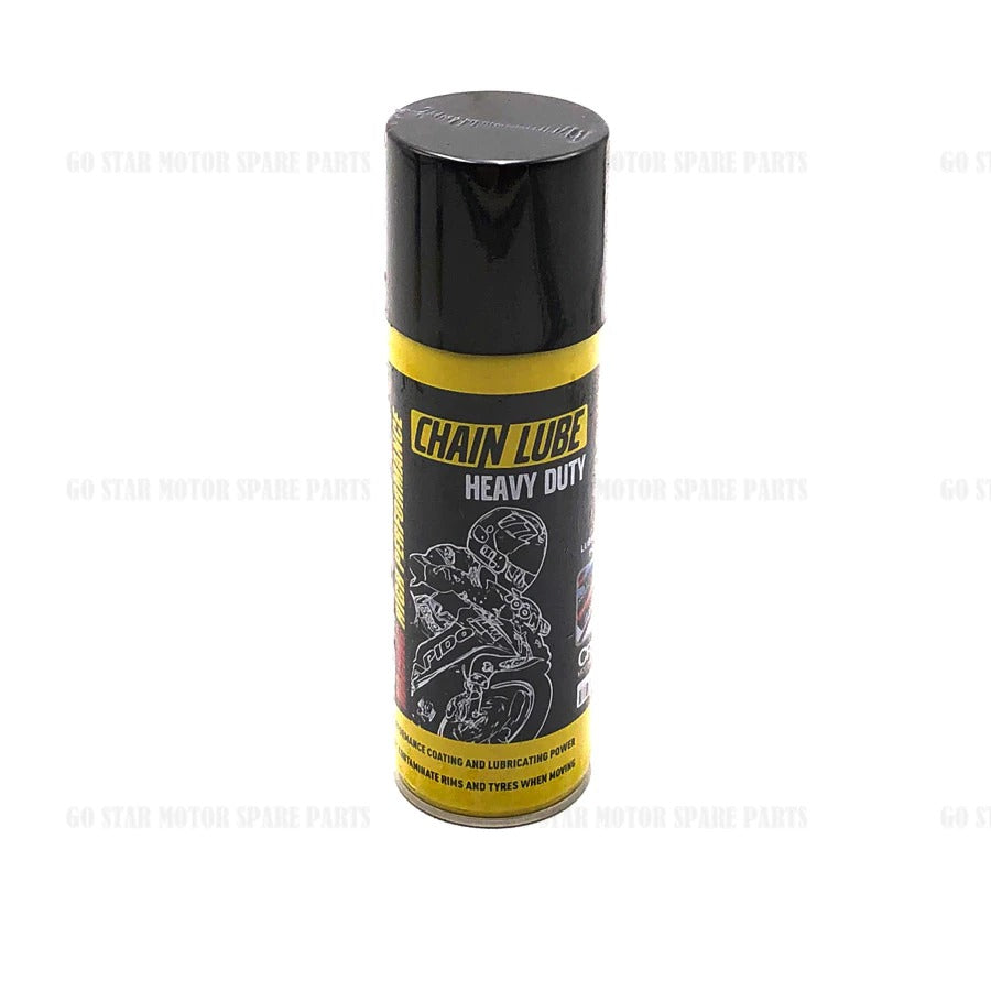 PENGHANTARAN KE MALAYSIA BARAT SAHAJA !!! APIDO HEAVY DUTY CHAIN LUBE MINYAK RANTAI OIL 240ML HD LUBRICANT SPRAY BRUSH