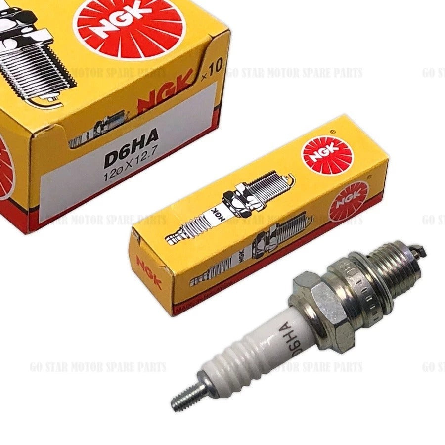 NGK SPARK PLUG = D6HA (HONDA C90 / S90)