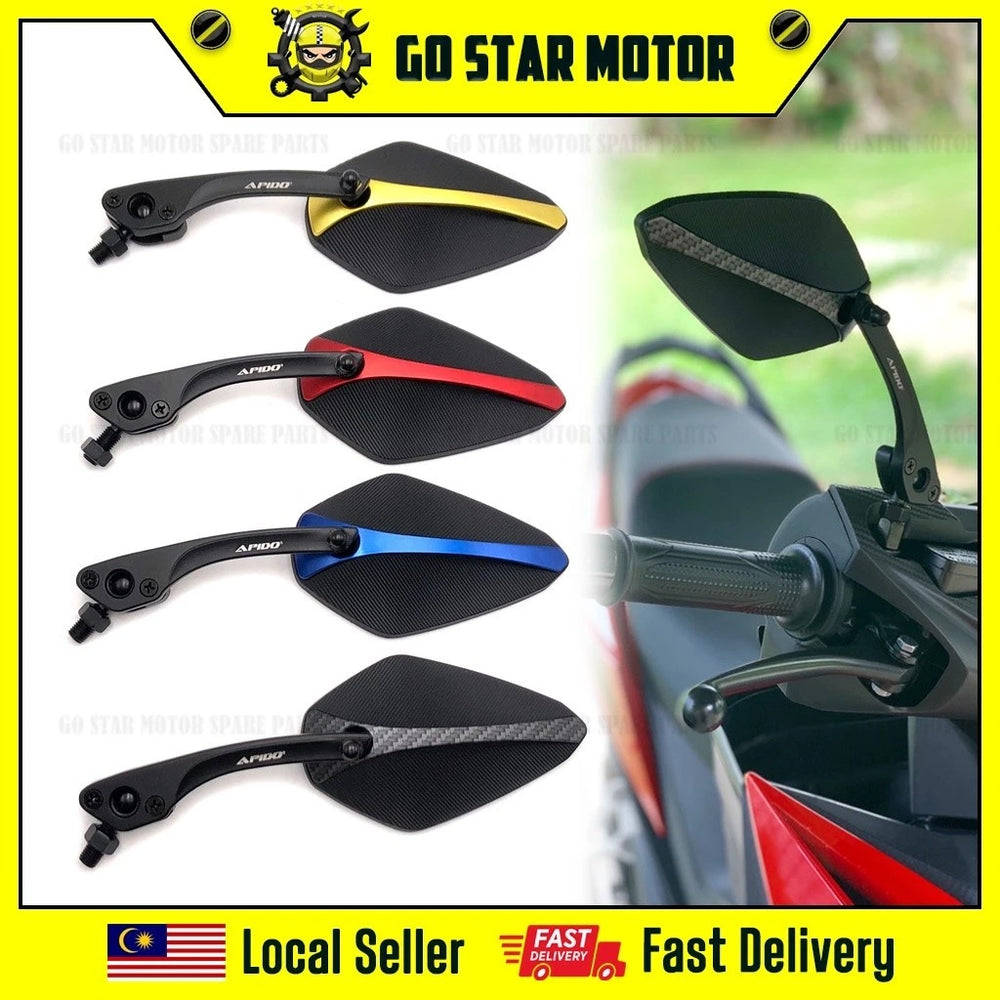 Cermin Sisi Universal Aloi Karbon APIDO untuk NMAX155